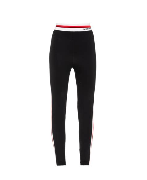 Jersey Leggings By Miu Miu .